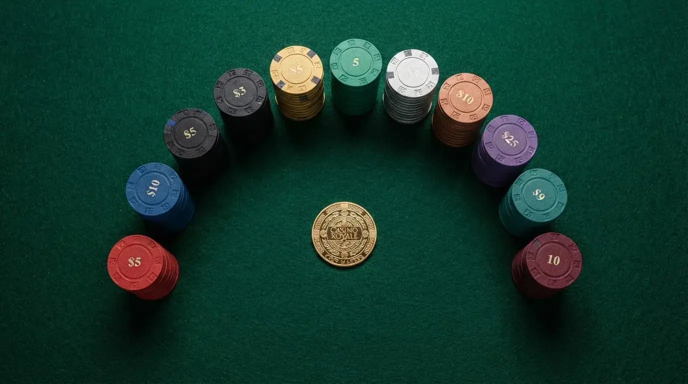 Pantalla dividida con las fichas de diez casinos online y el símbolo de Bitcoin Cash destacado en el centro