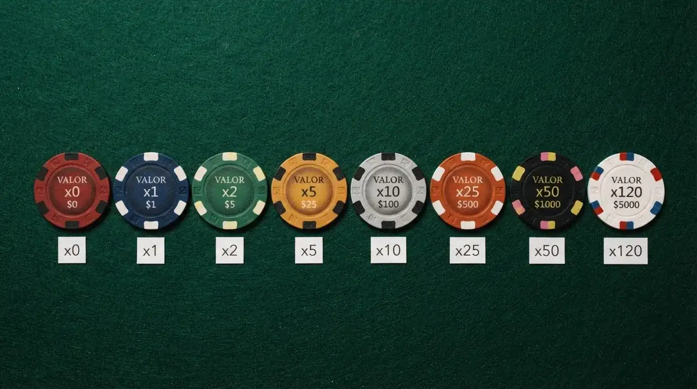 Una tabla comparativa con los nombres de los principales casinos con licencia DGOJ y su requisito de apuesta junto al valor del bono de bienvenida