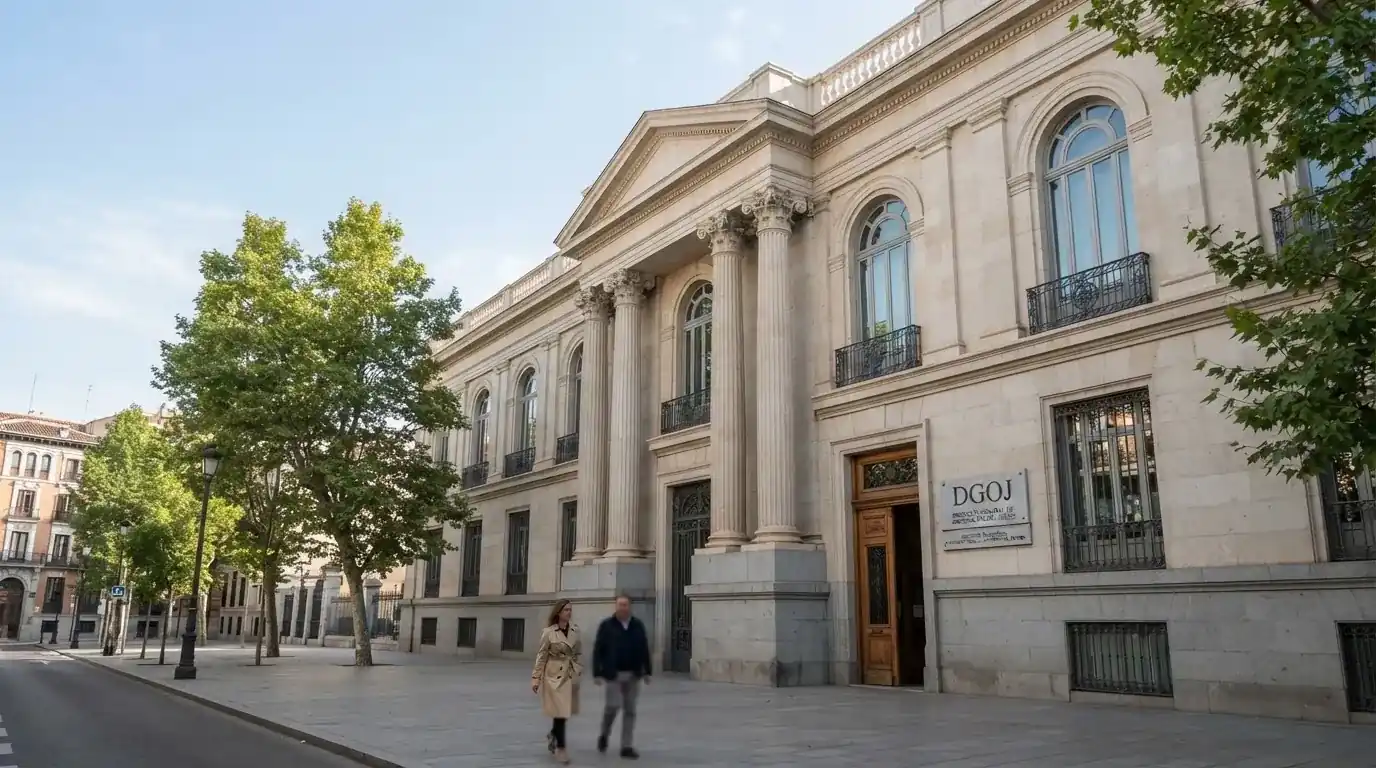 Fachada del edificio de la Dirección General de Ordenación del Juego en Madrid